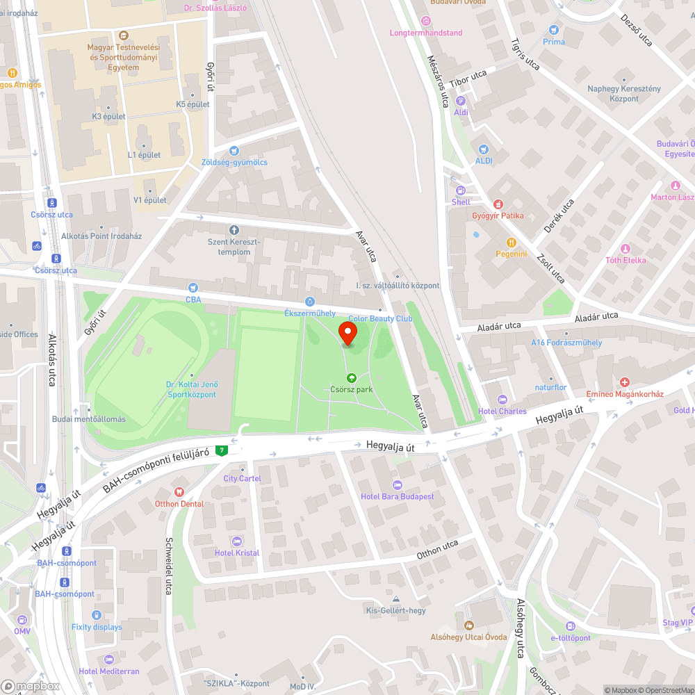 Állapotok a Csörsz parkban található WC-ben bejelentés helye