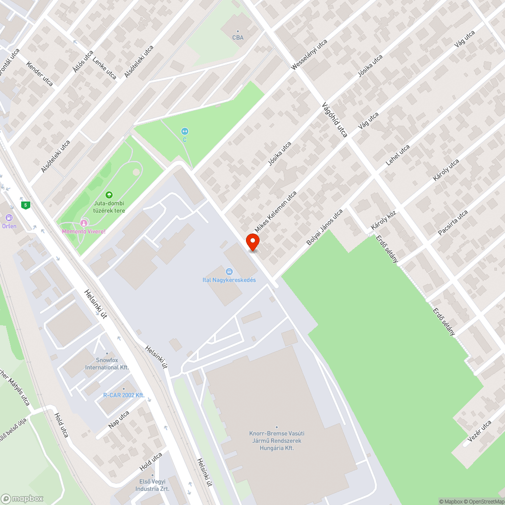 Lenke utca, szemétlerakás bejelentés helye