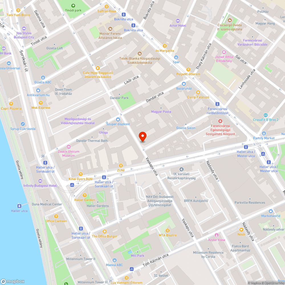 Kidőlt kresztábla bejelentés helye