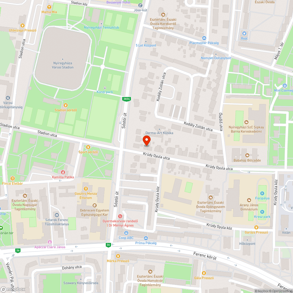 Csatorna + Kátyú - Krúdy Gy. bejelentés helye