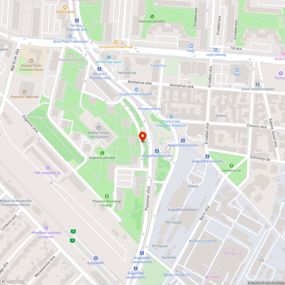 Zöldterületen parkolás bejelentés helye