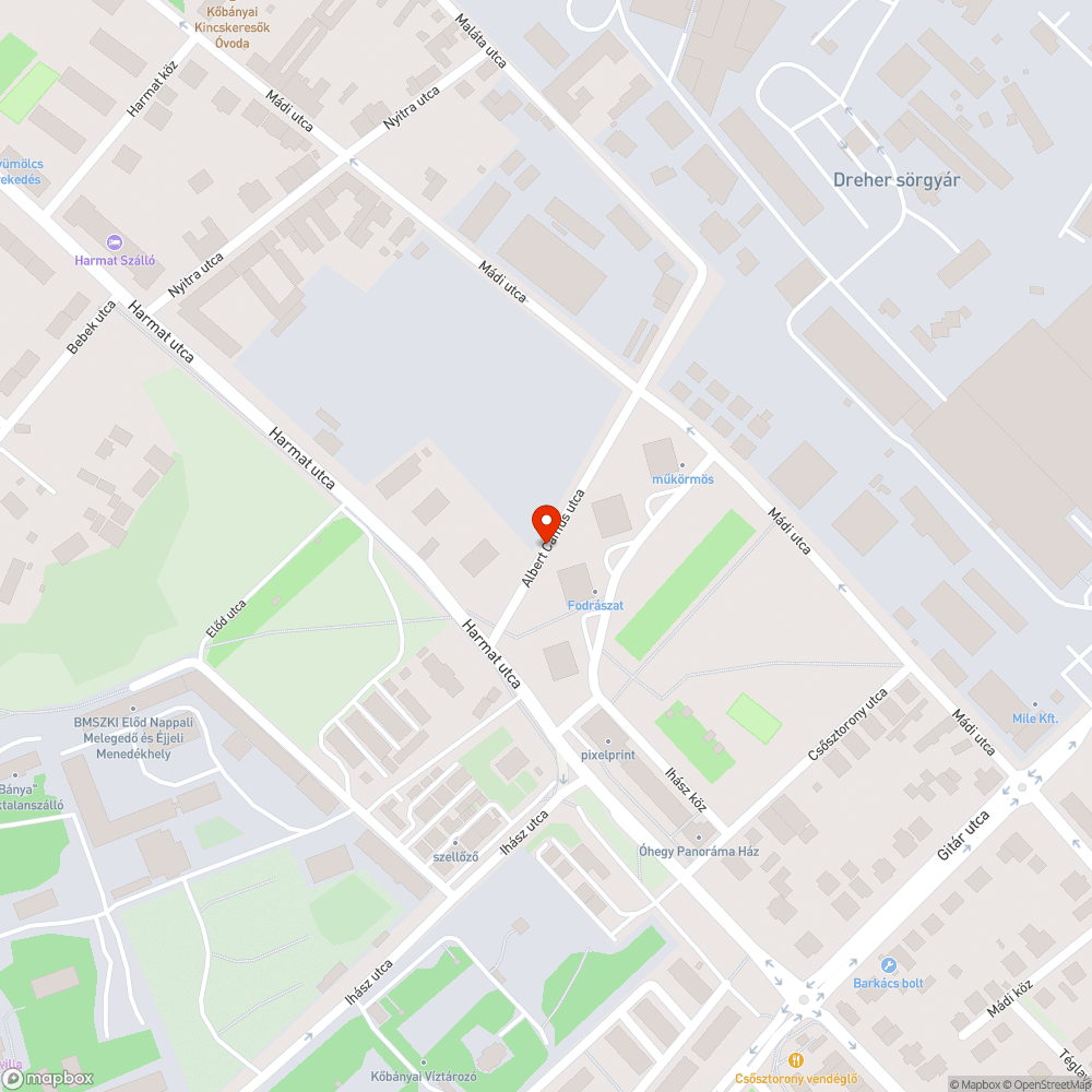 Szemét és elhagyott bútor bejelentés helye