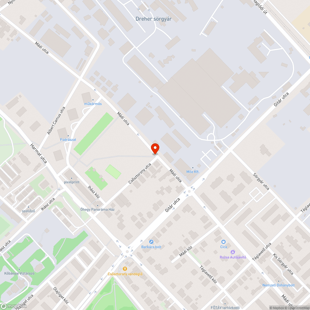 Szeméthalom bejelentés helye