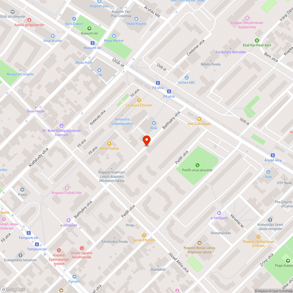 Elhagyott jármű bejelentés helye