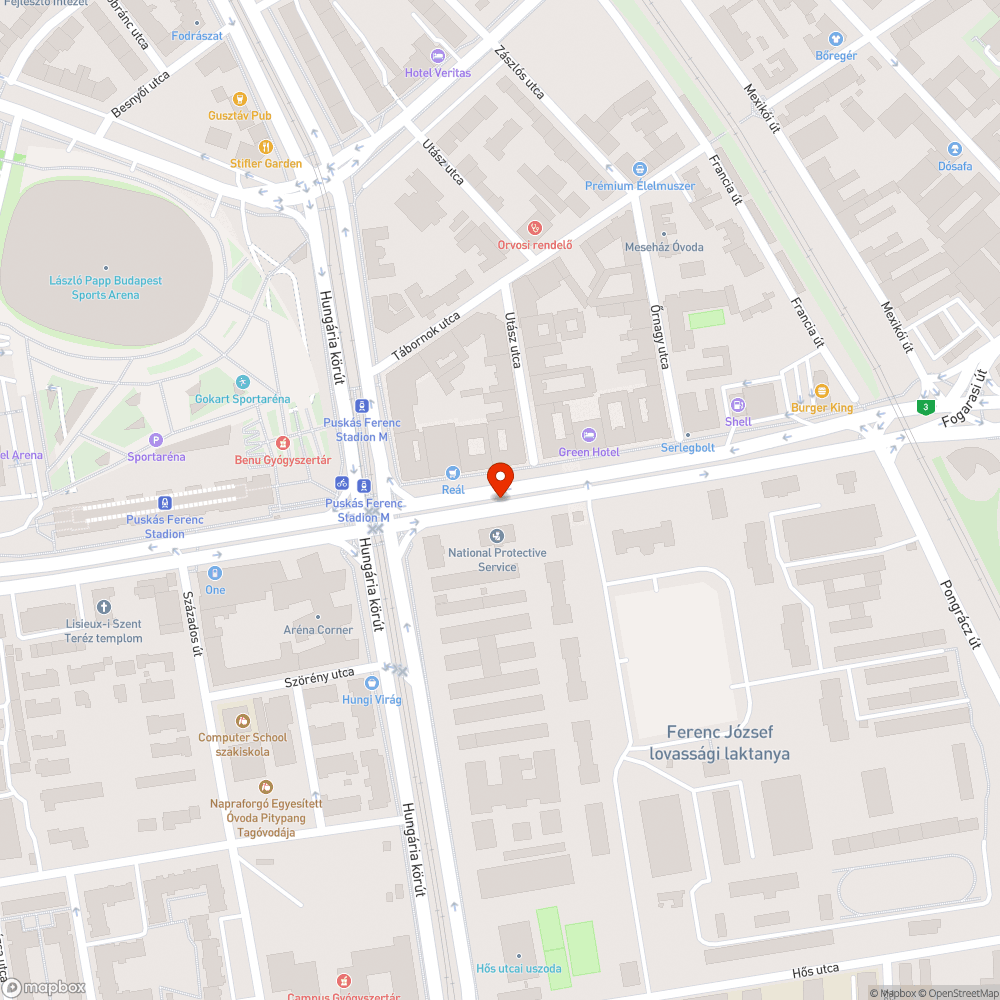 Darabokra tört beton a megállóban bejelentés helye