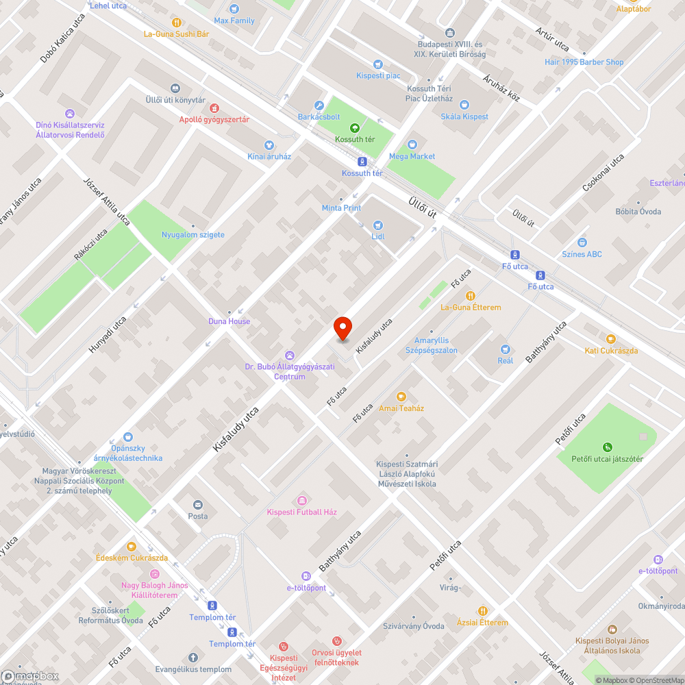 Parkolóban lévő gyeprács szétjött/széttört bejelentés helye