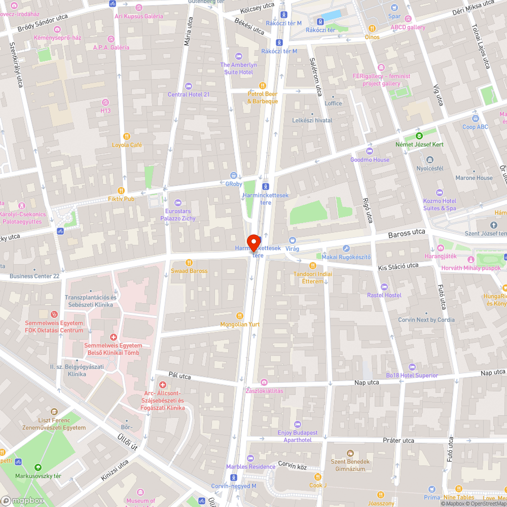 Nagyméretű kátyú a kereszteződésben bejelentés helye