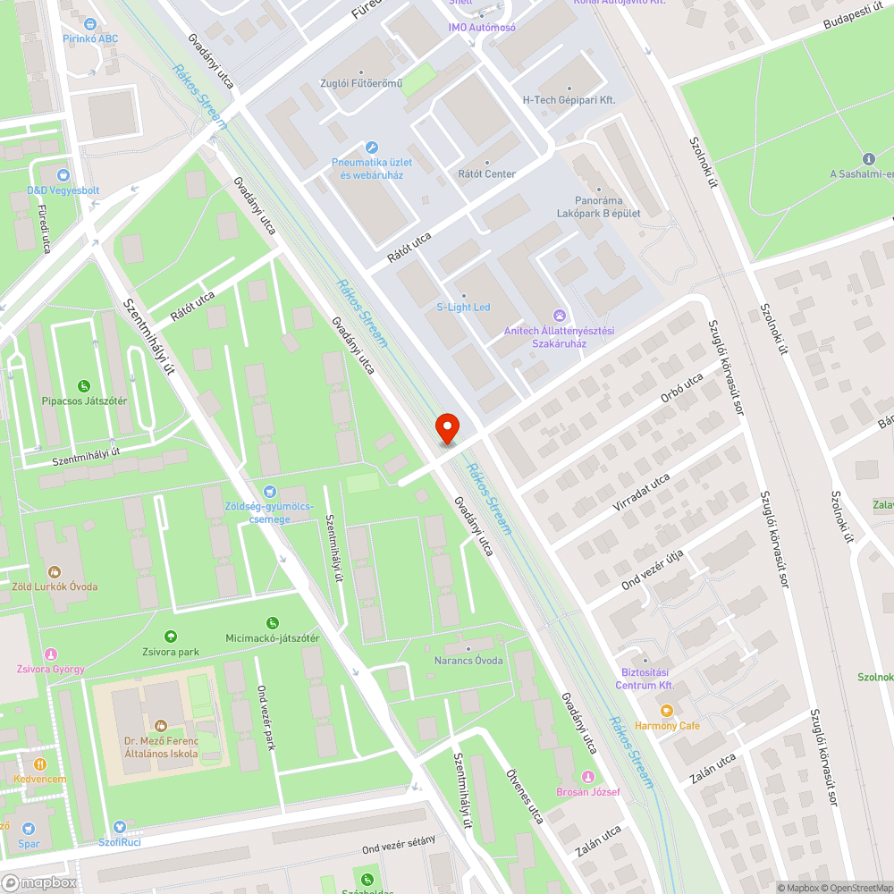 Túlcsorduló utcai szemetesek bejelentés helye