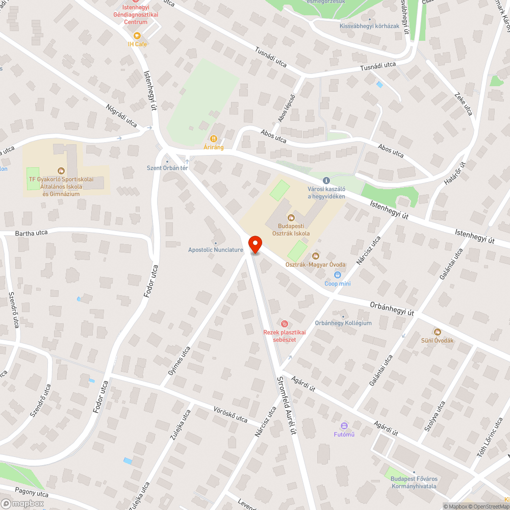 Mély kátyú bejelentés helye