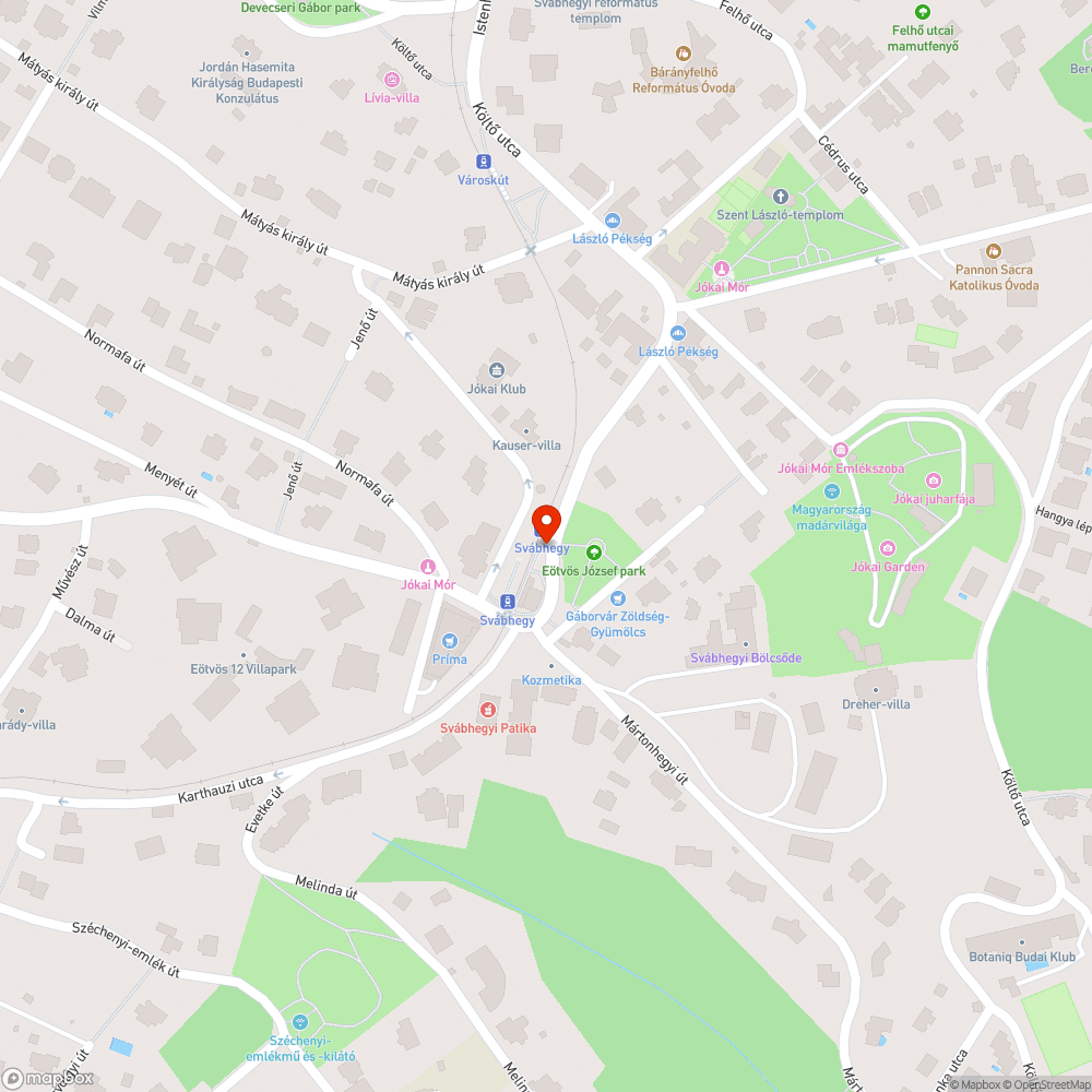 Kiszáradt fa bejelentés helye