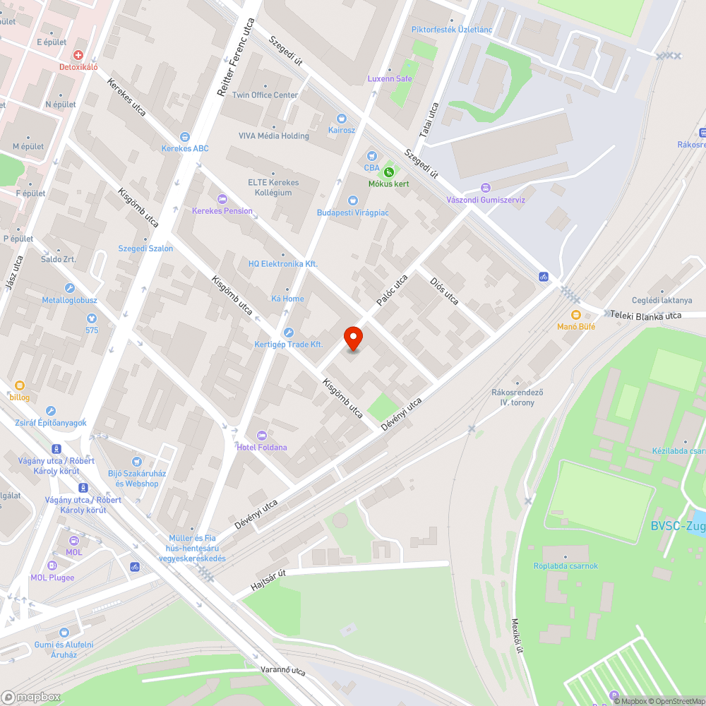 Lemerülő, gazdátlan autó bejelentés helye