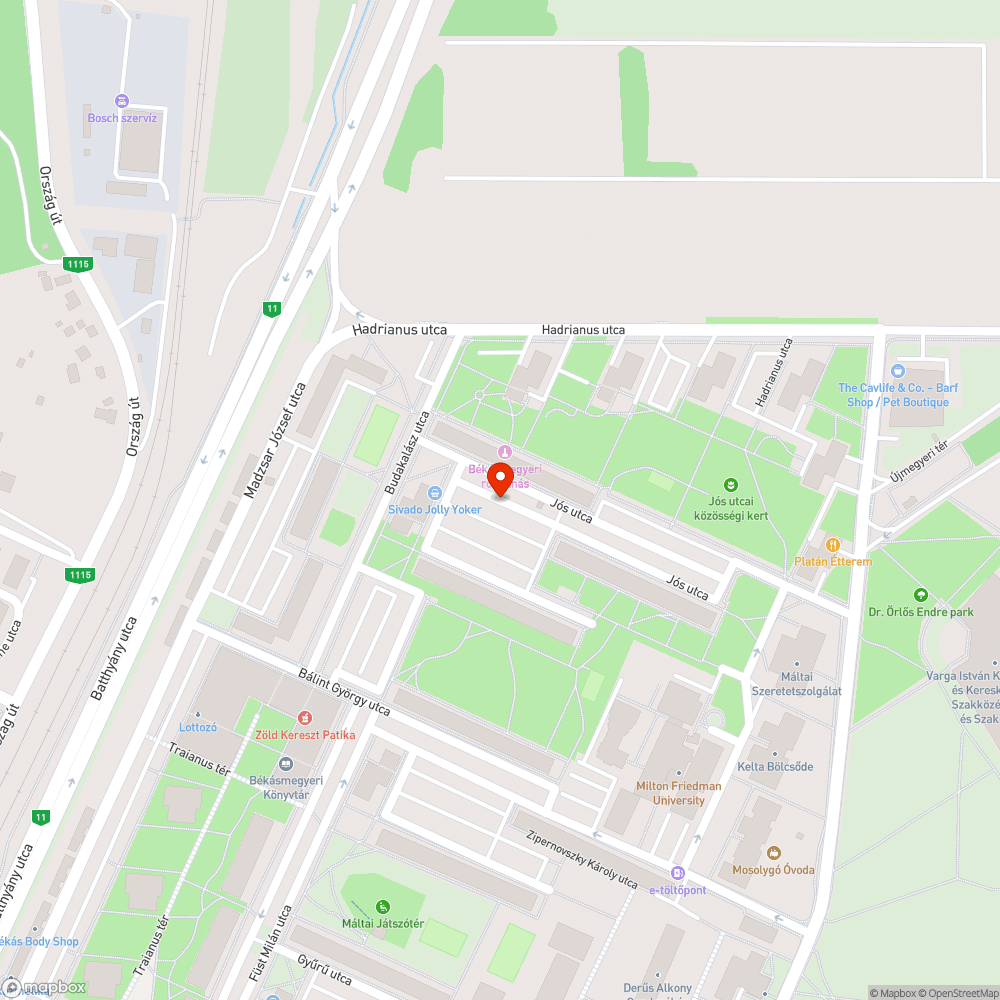 Kiégett lámpa bejelentés helye