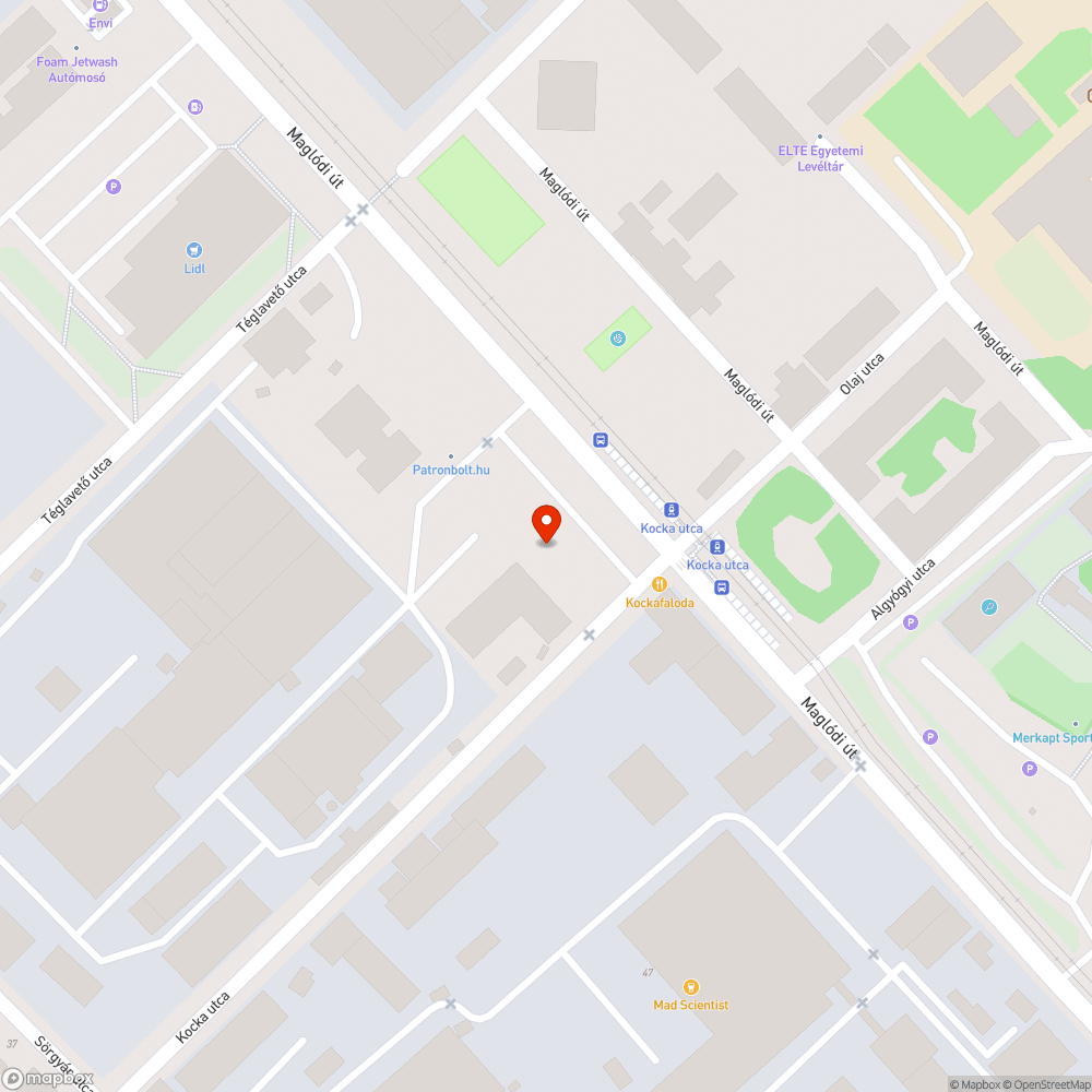 Egy beton pad maradvány bejelentés helye