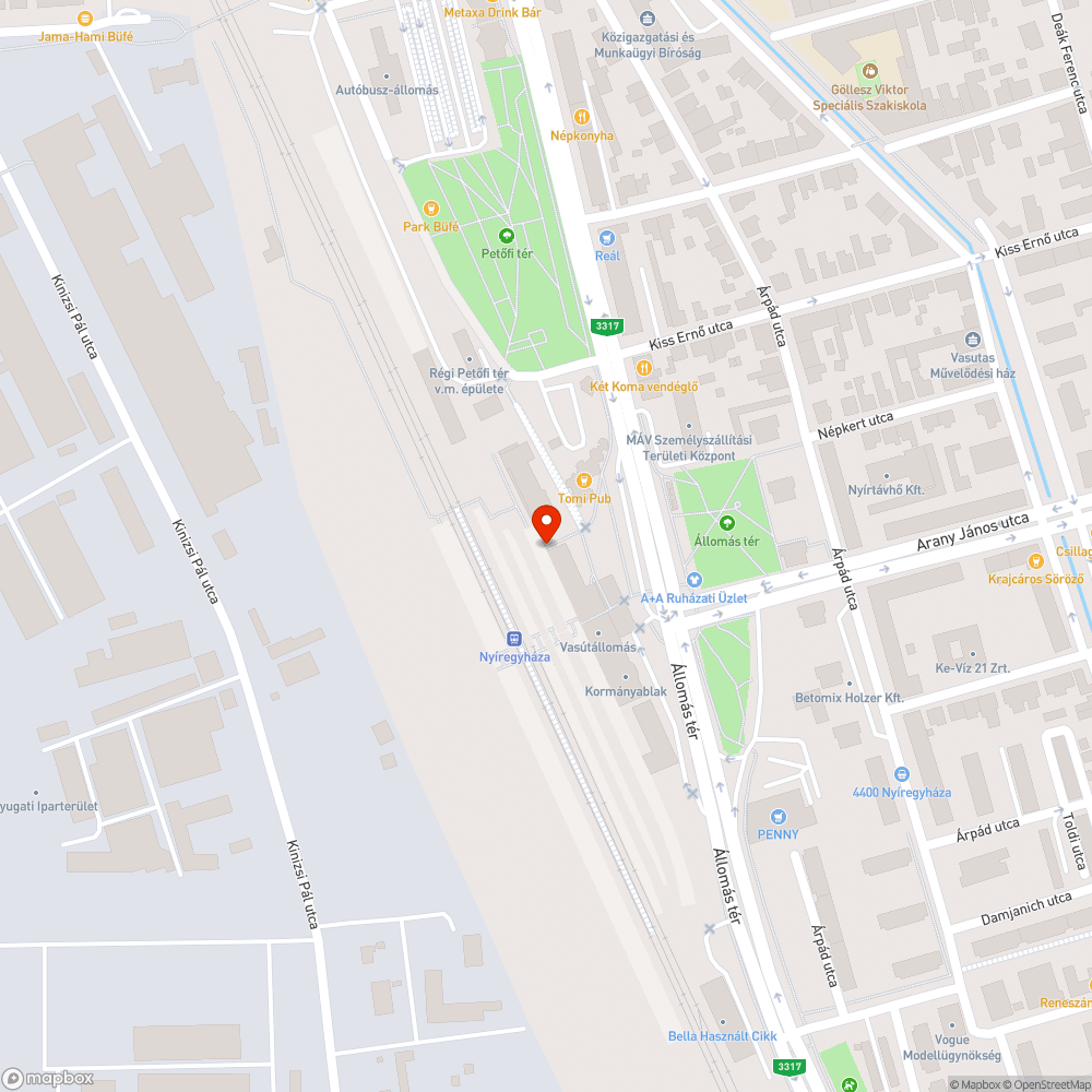 Elhagyott kerékpár eltávolítása bejelentés helye