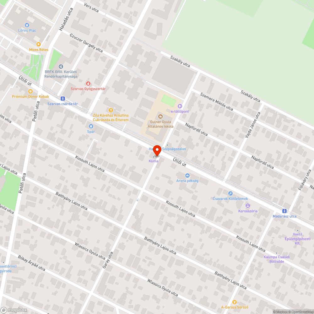 Kátyú a járdán bejelentés helye