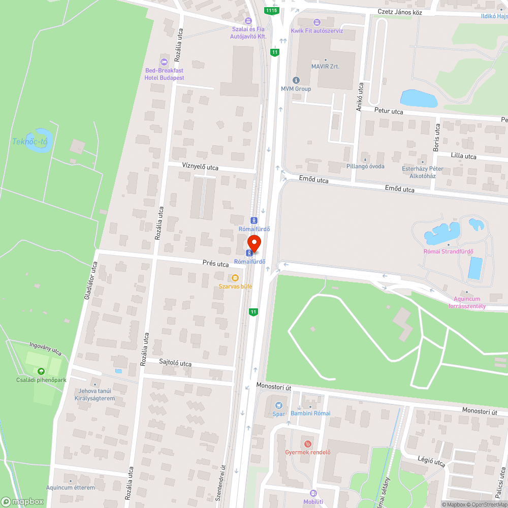 Graffitis lejáró bejelentés helye