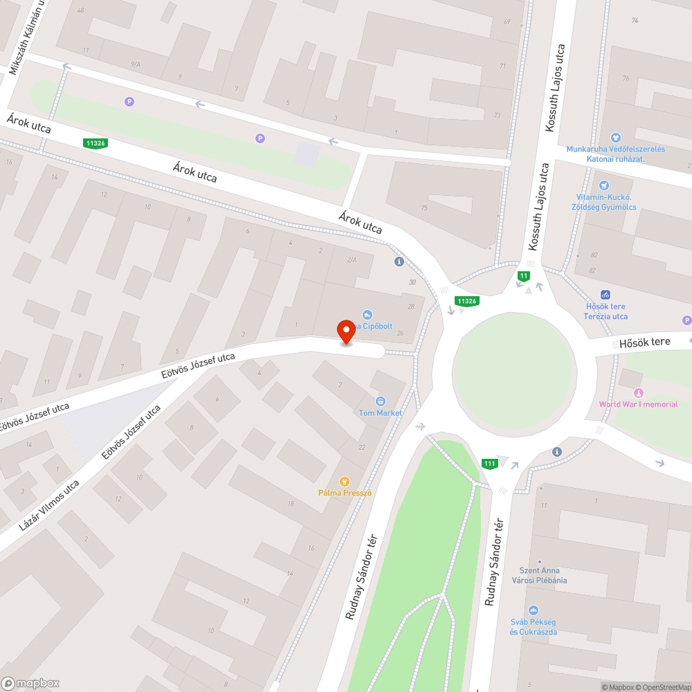 Villanyoszlopon lévő vezeték sérült bejelentés helye