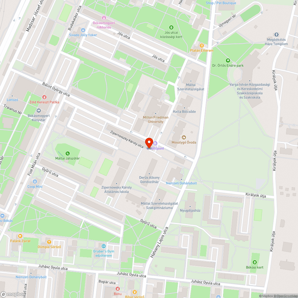 A poller eltűnt bejelentés helye