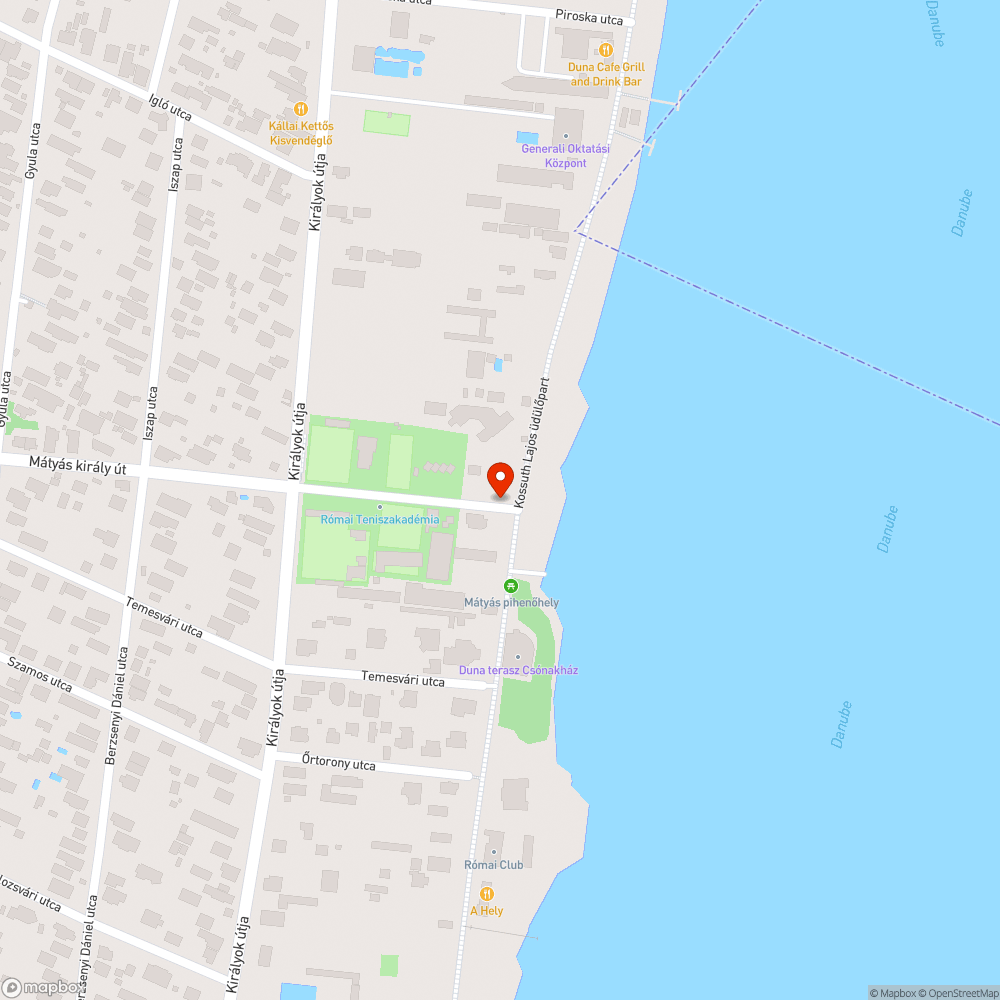 El nem bontott árvízvédelmi kapu bejelentés helye