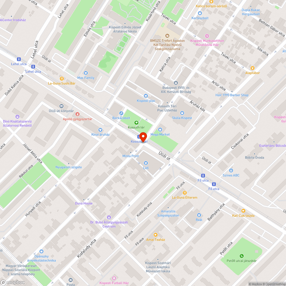 Útburkolati jelek visszapótlása bejelentés helye