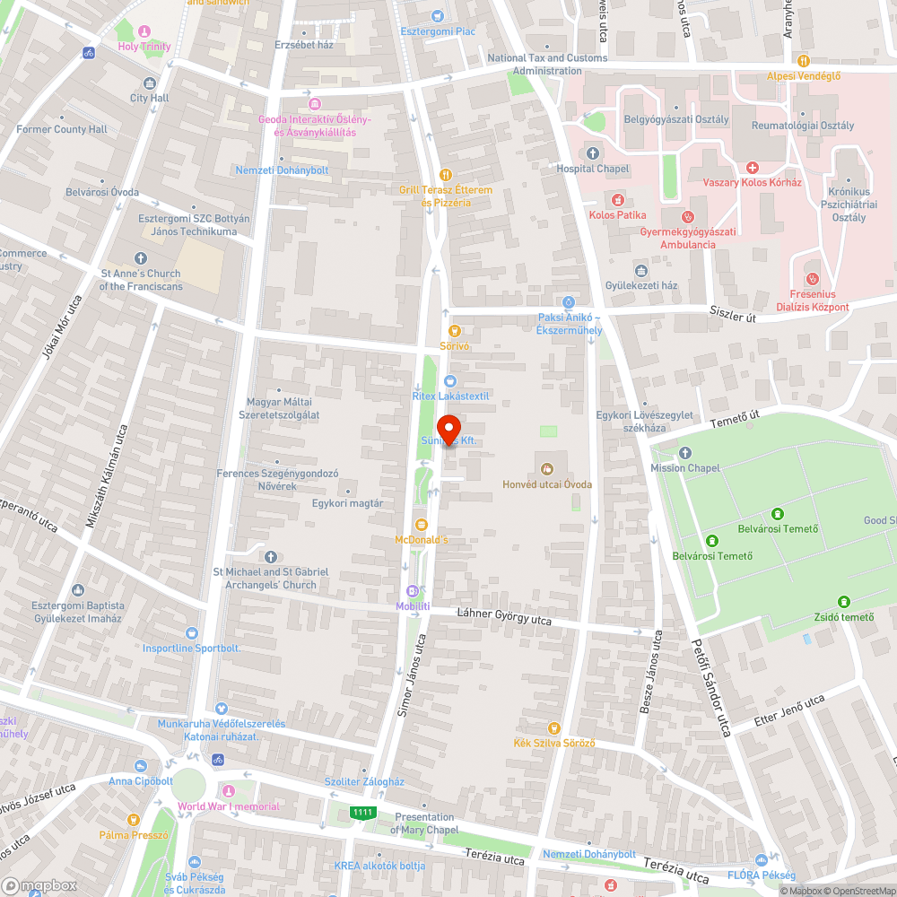 Beszakadt járda bejelentés helye