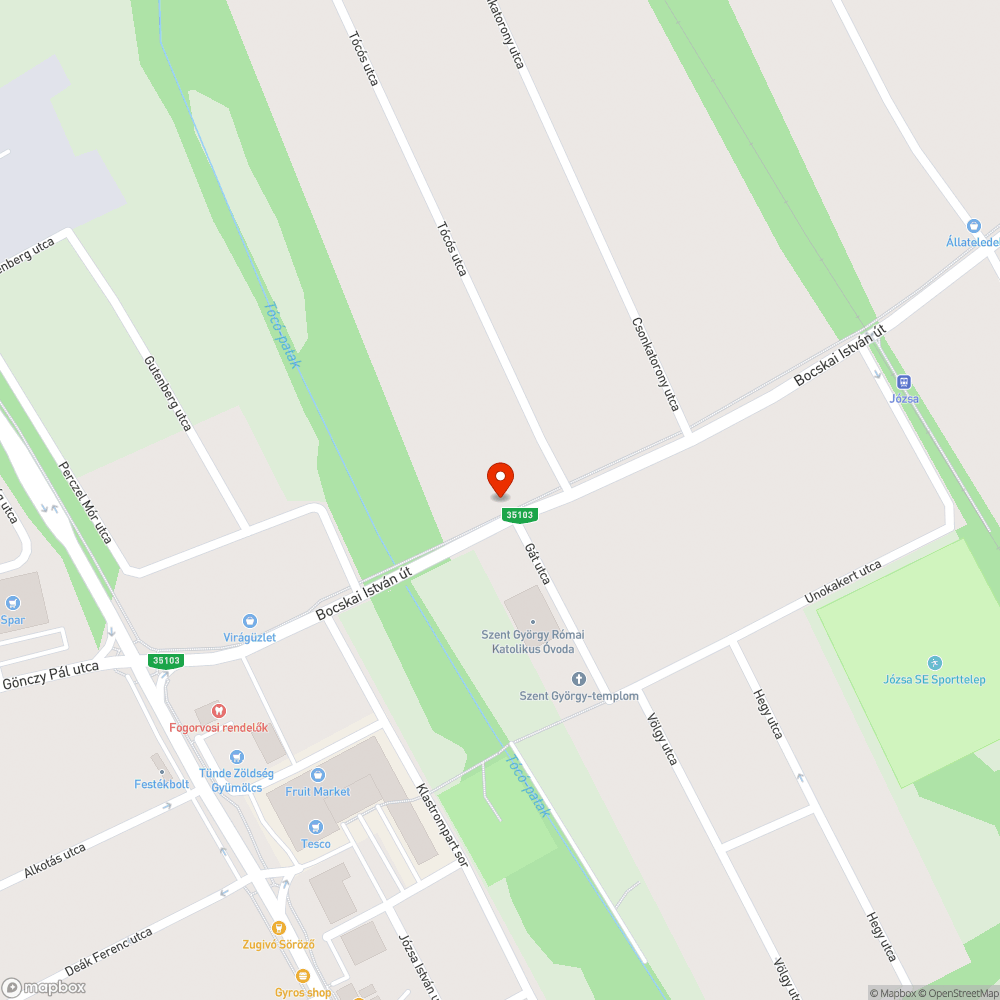 Vízelvezető szélei letörve bejelentés helye