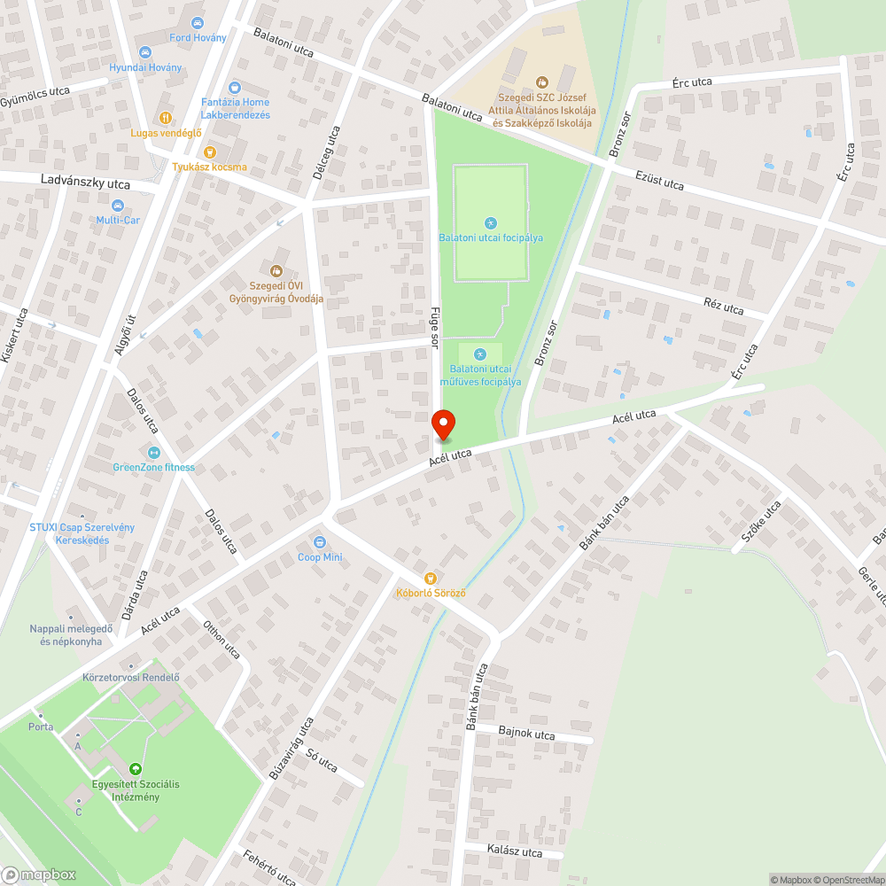 Hiányzó aknafedő bejelentés helye