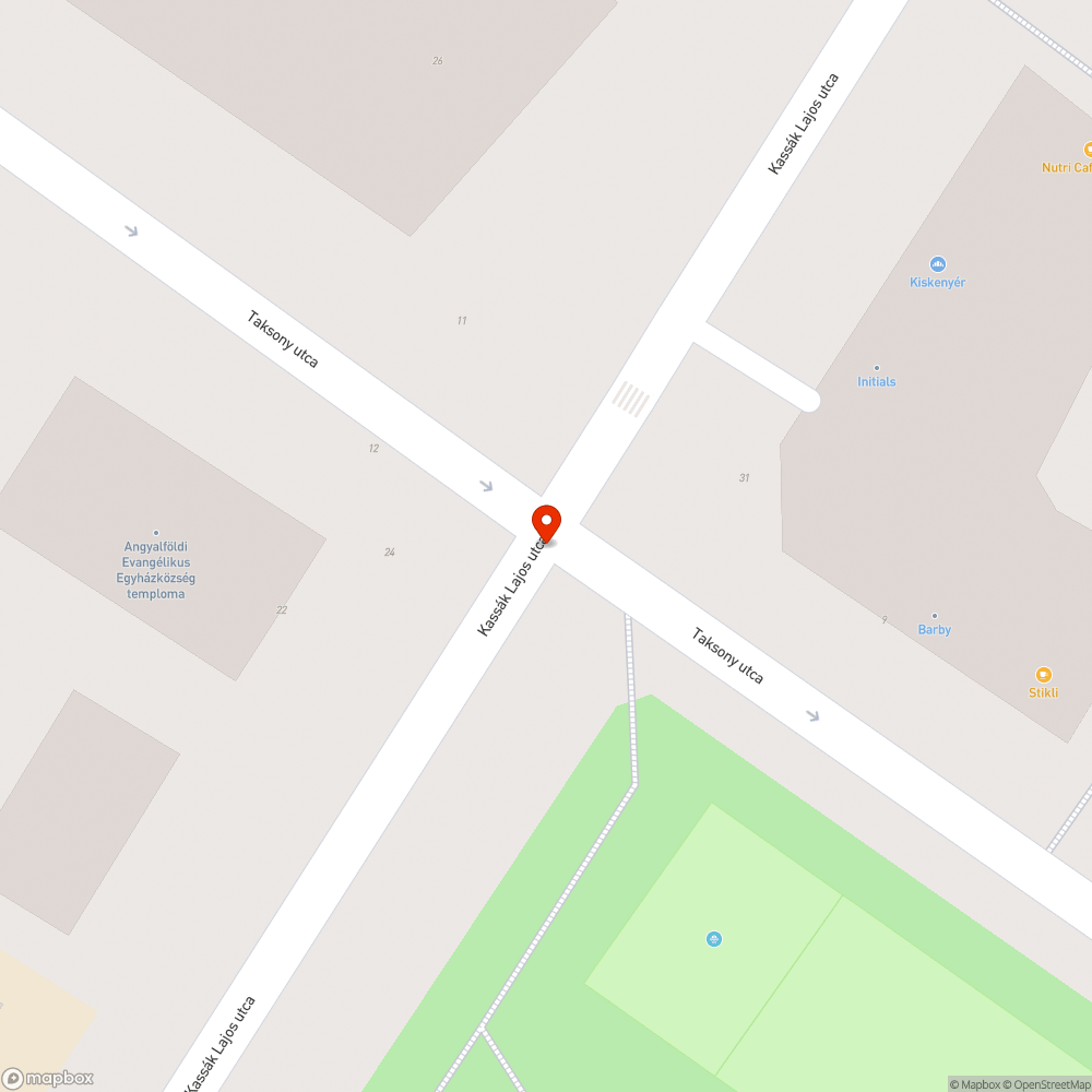 Kidőlt közlekedési tábla bejelentés helye