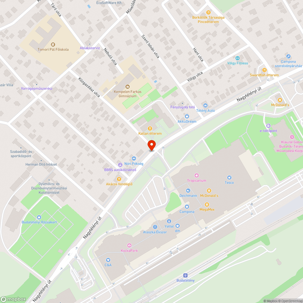 Kátyús zebra és sérült útszegélyek bejelentés helye