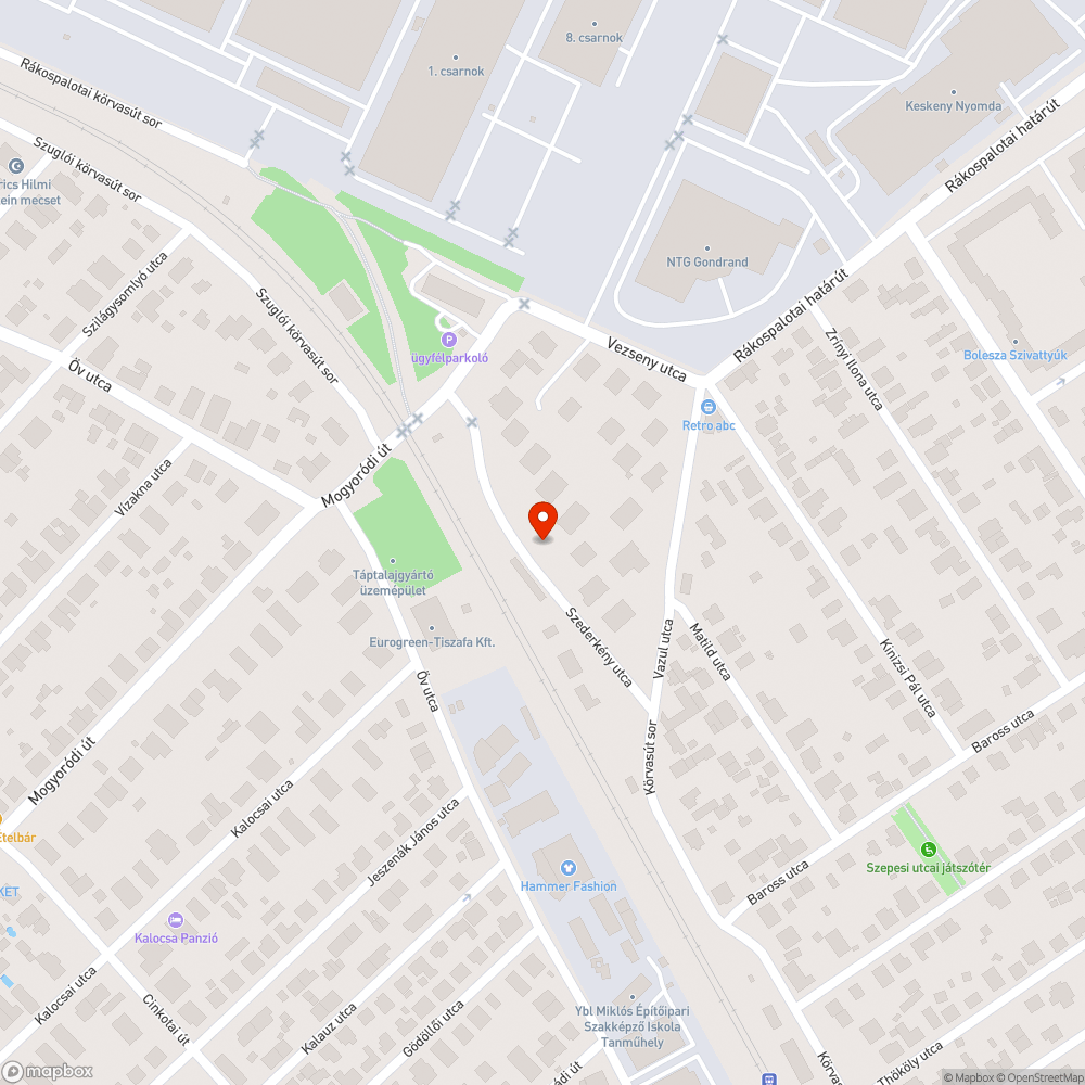 Roncs bejelentés helye