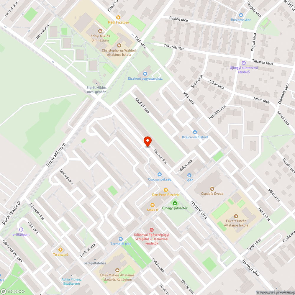 Beszakadó víznyelő bejelentés helye