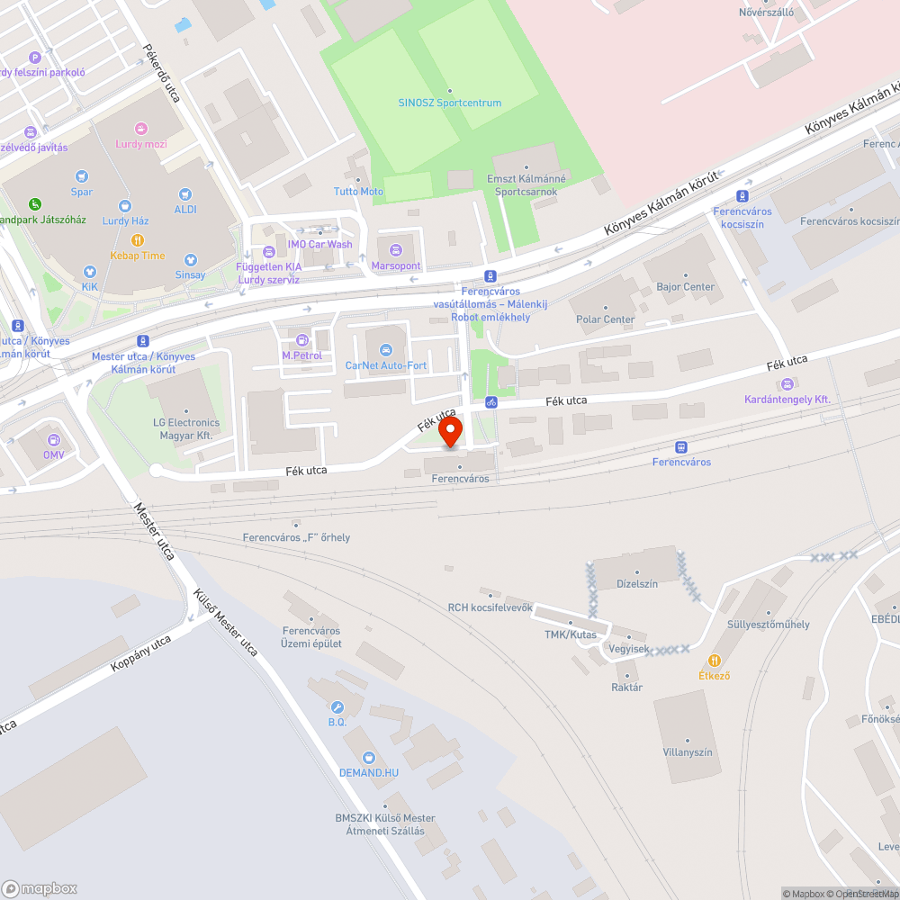 Kiszáradt fa bejelentés helye