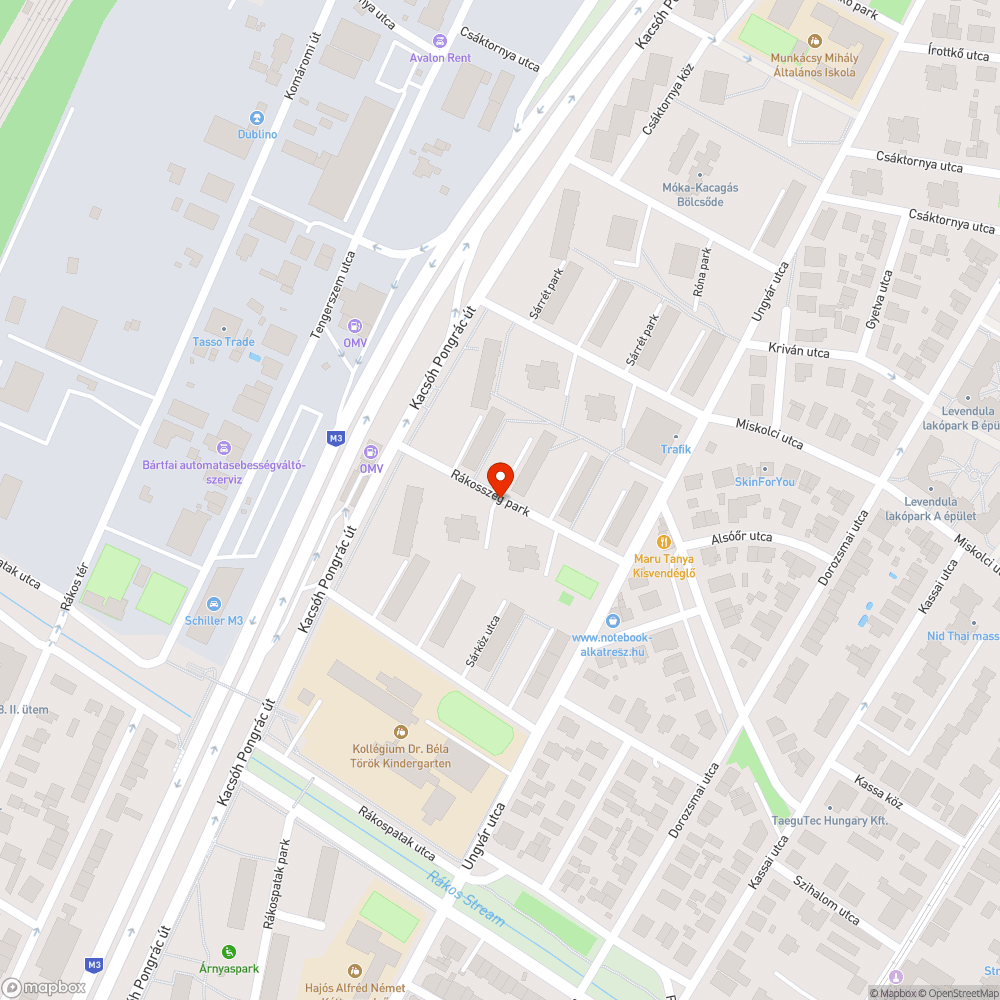 Nagy méretű kátyú bejelentés helye