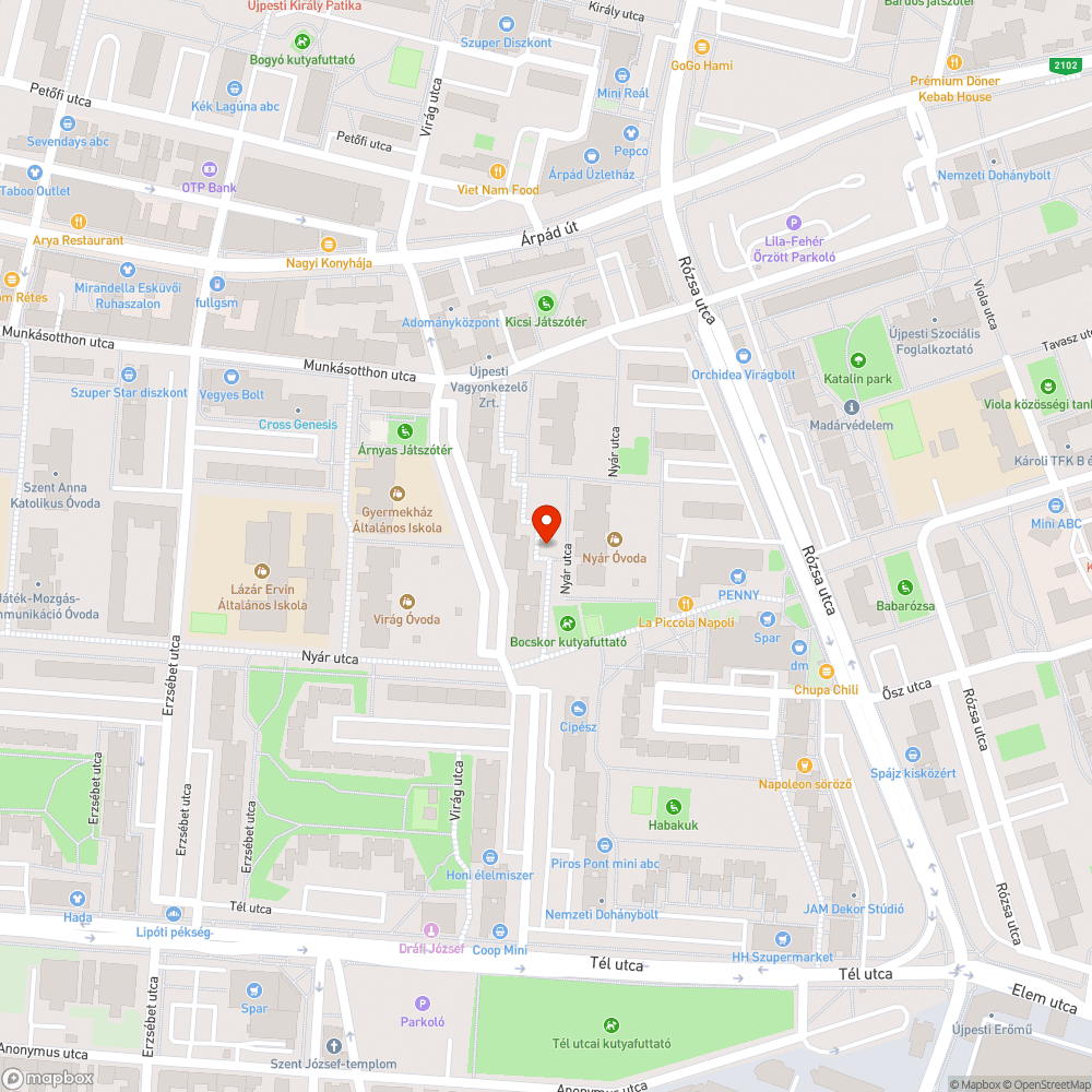 Beszakadt betonfelület, gödör bejelentés helye