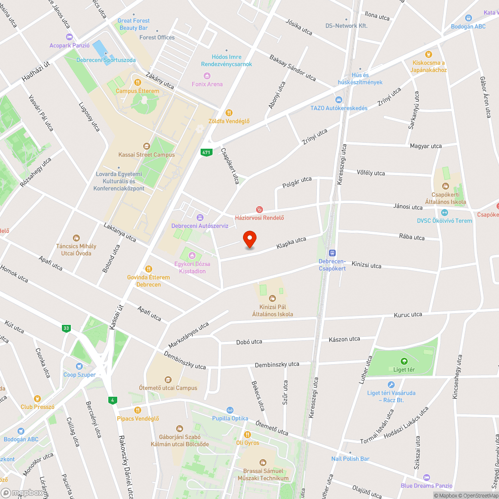 Mélyülő aszfalt bejelentés helye