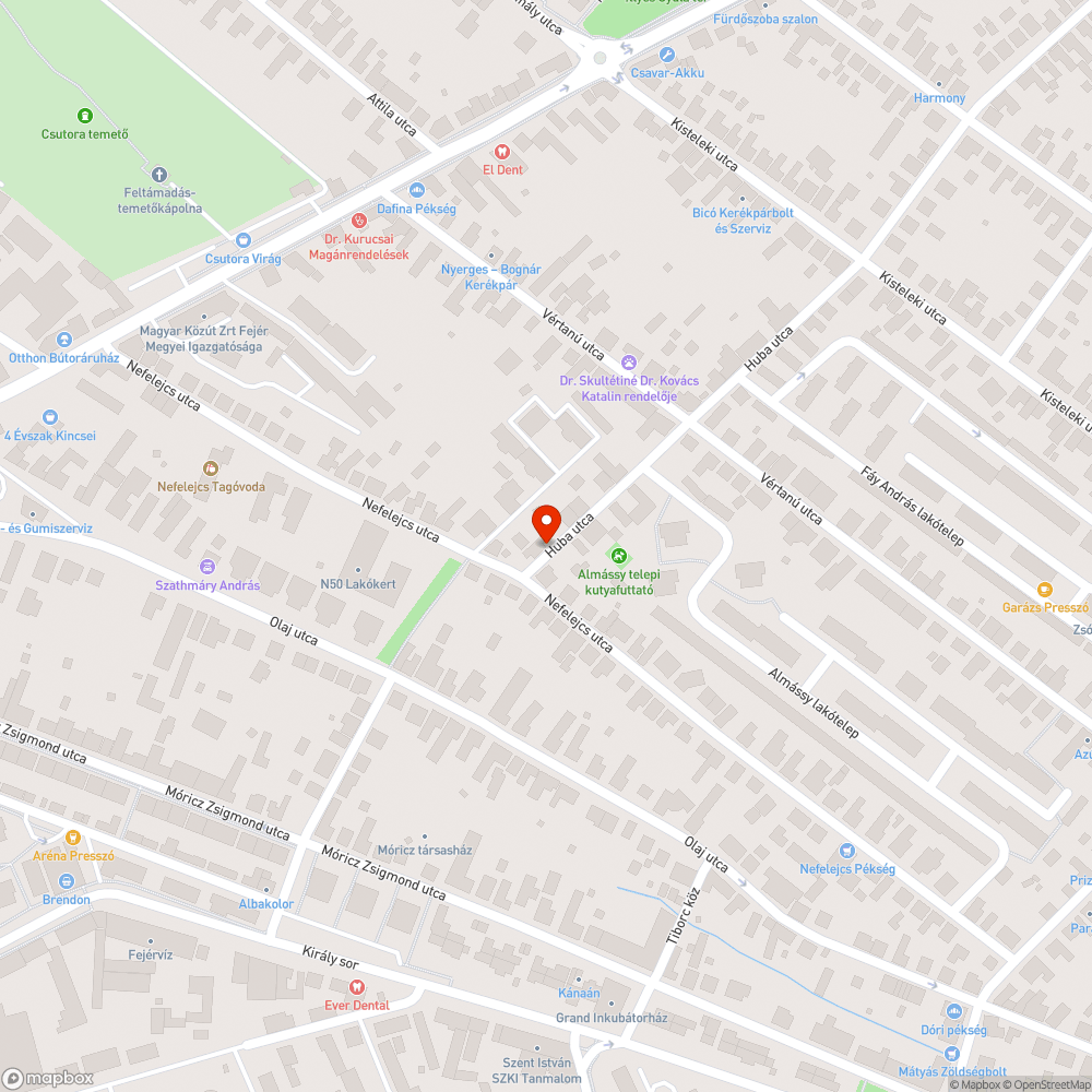 Közterületen parkoló elhagyatott autó bejelentés helye