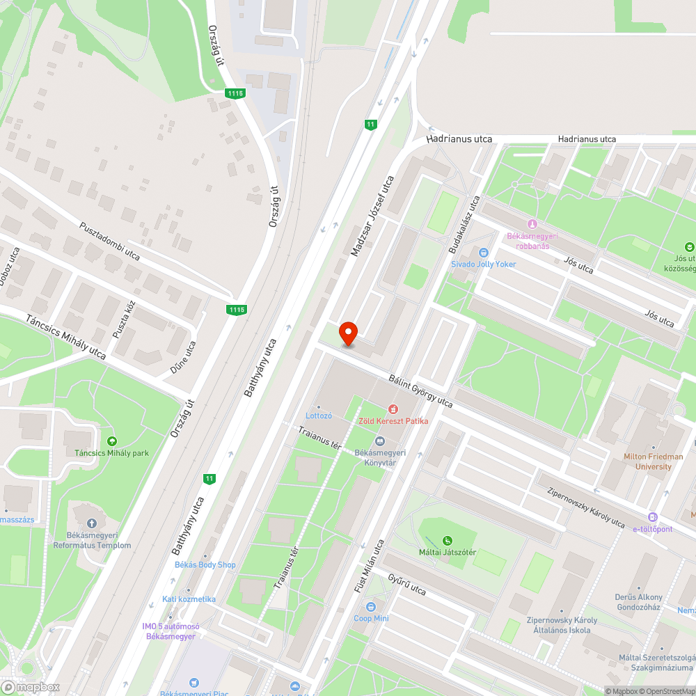 Kiégett lámpa bejelentés helye