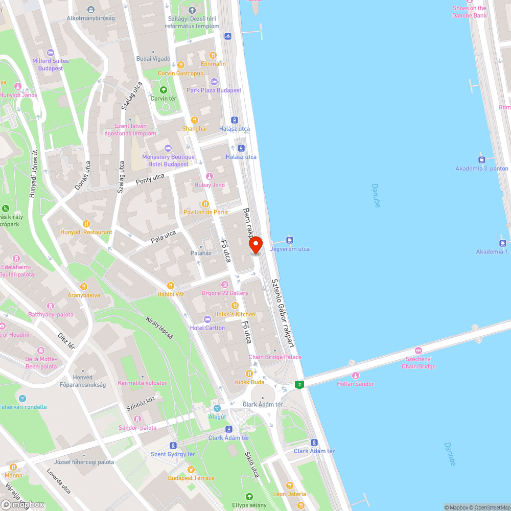 Úthiba bejelentés helye