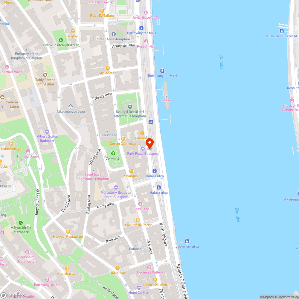 Úthiba bejelentés helye