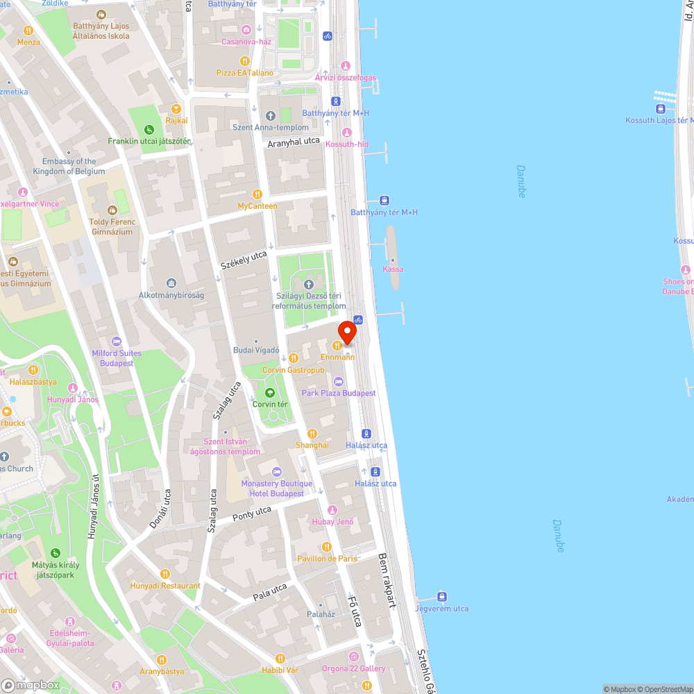 Úthiba bejelentés helye