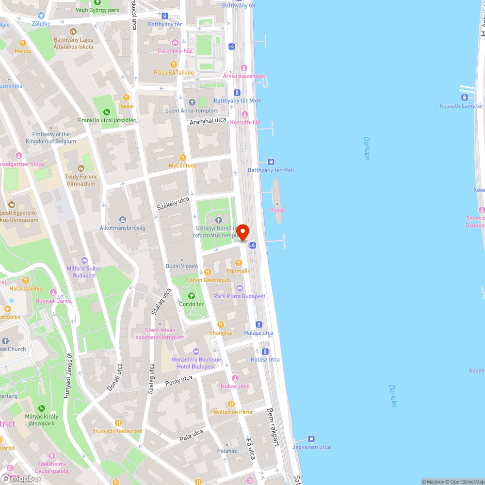 Úthiba bejelentés helye