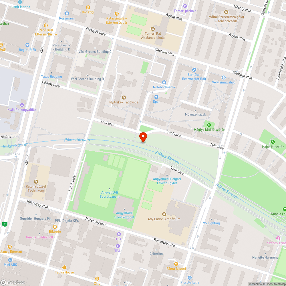 Rakos patak partján matracok bejelentés helye