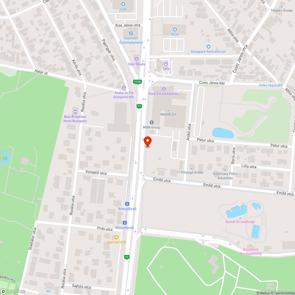 Megszűnt hotel - bontandó tábla bejelentés helye