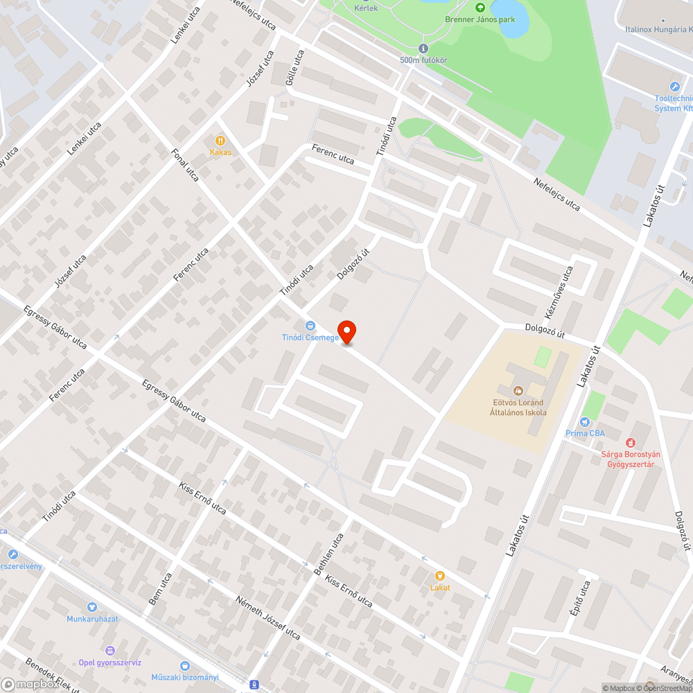 Elhagyott, roncs autó bejelentés helye