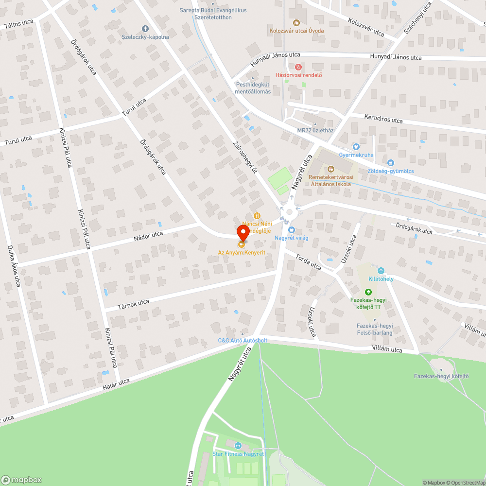 Balesetveszélyes kanyar bejelentés helye