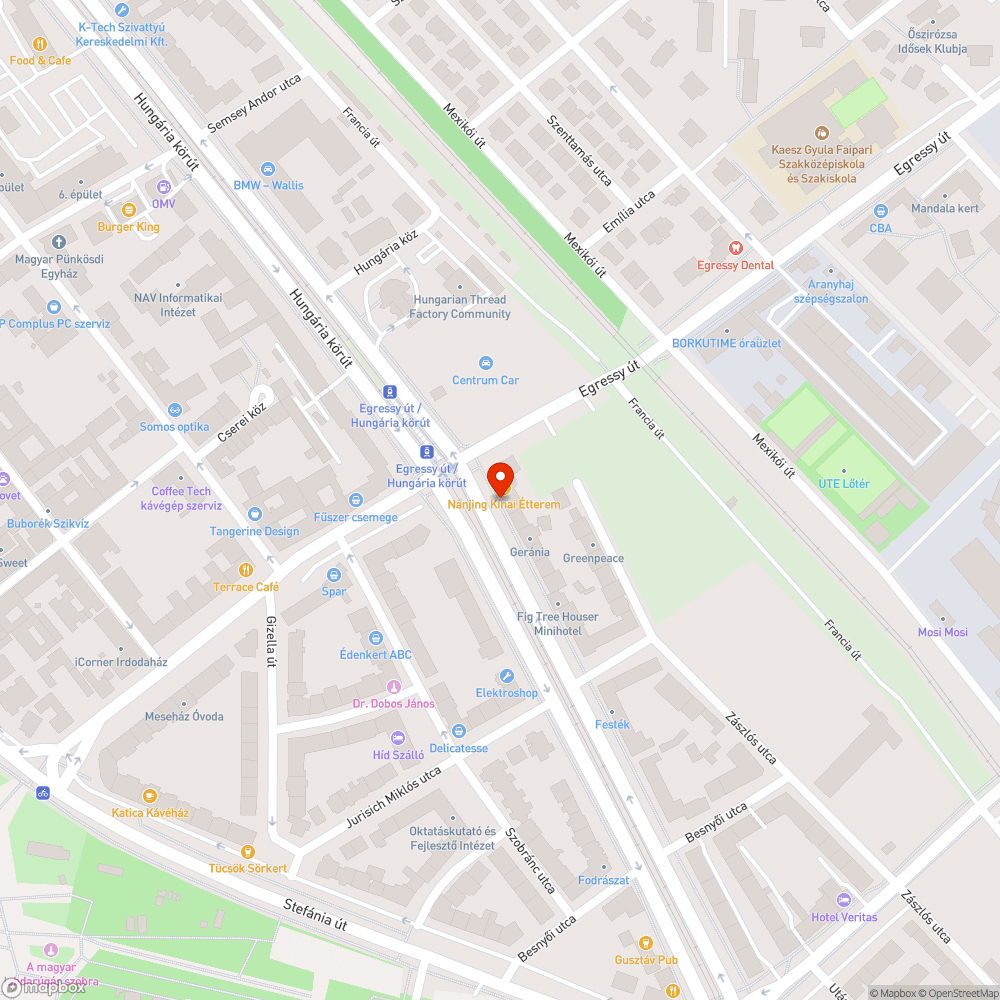 Eltömődött víznyelő bejelentés helye