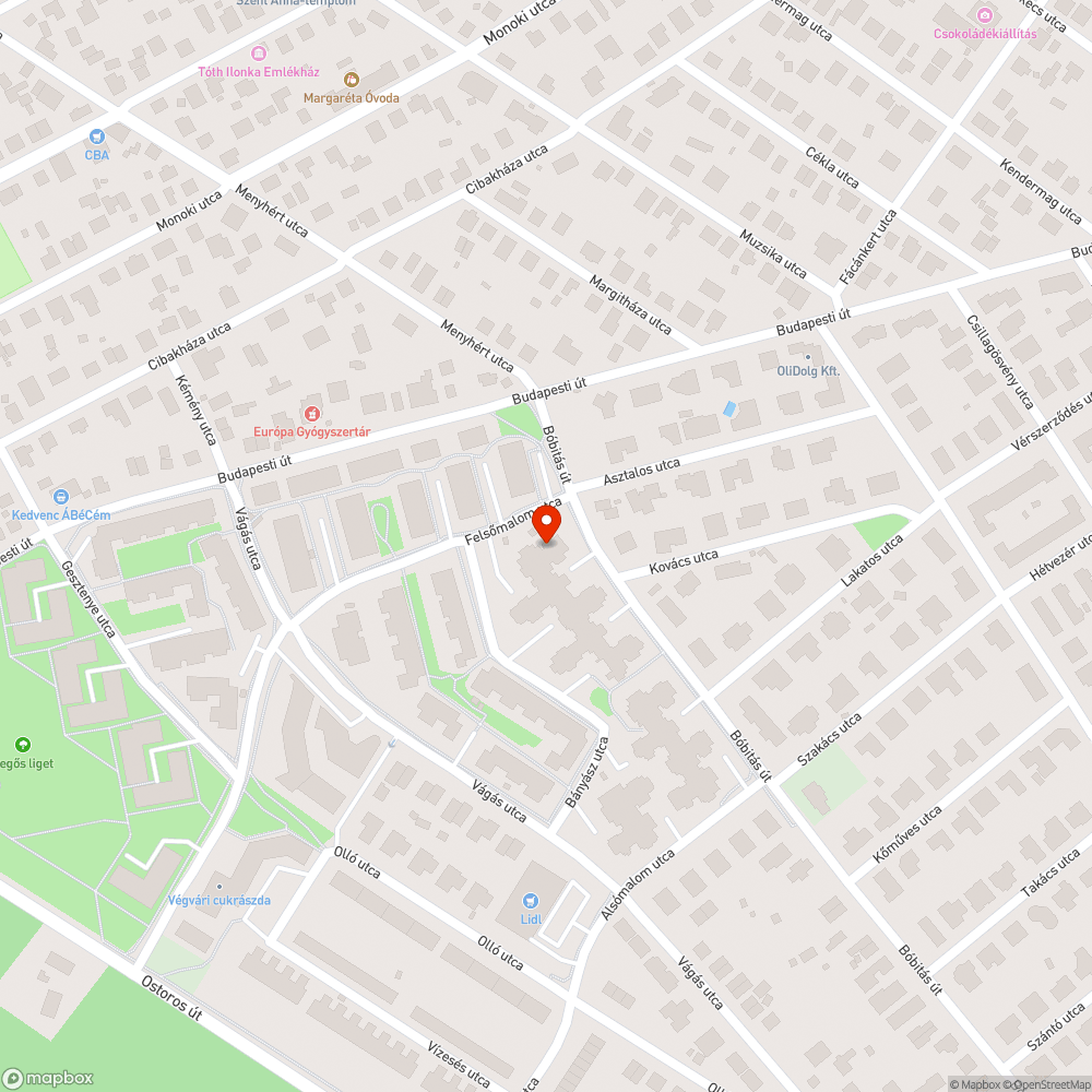 Kidobott matrac bejelentés helye