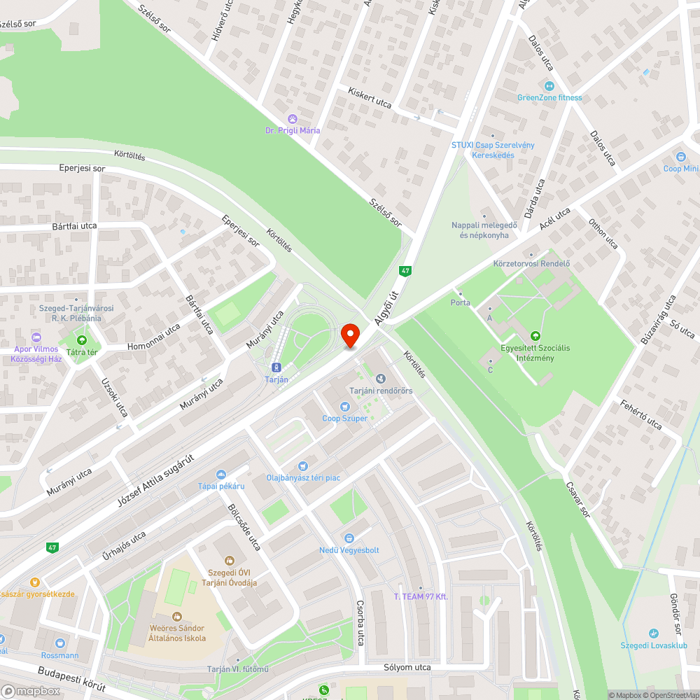 Olajbányász tér aluljáró seprése bejelentés helye