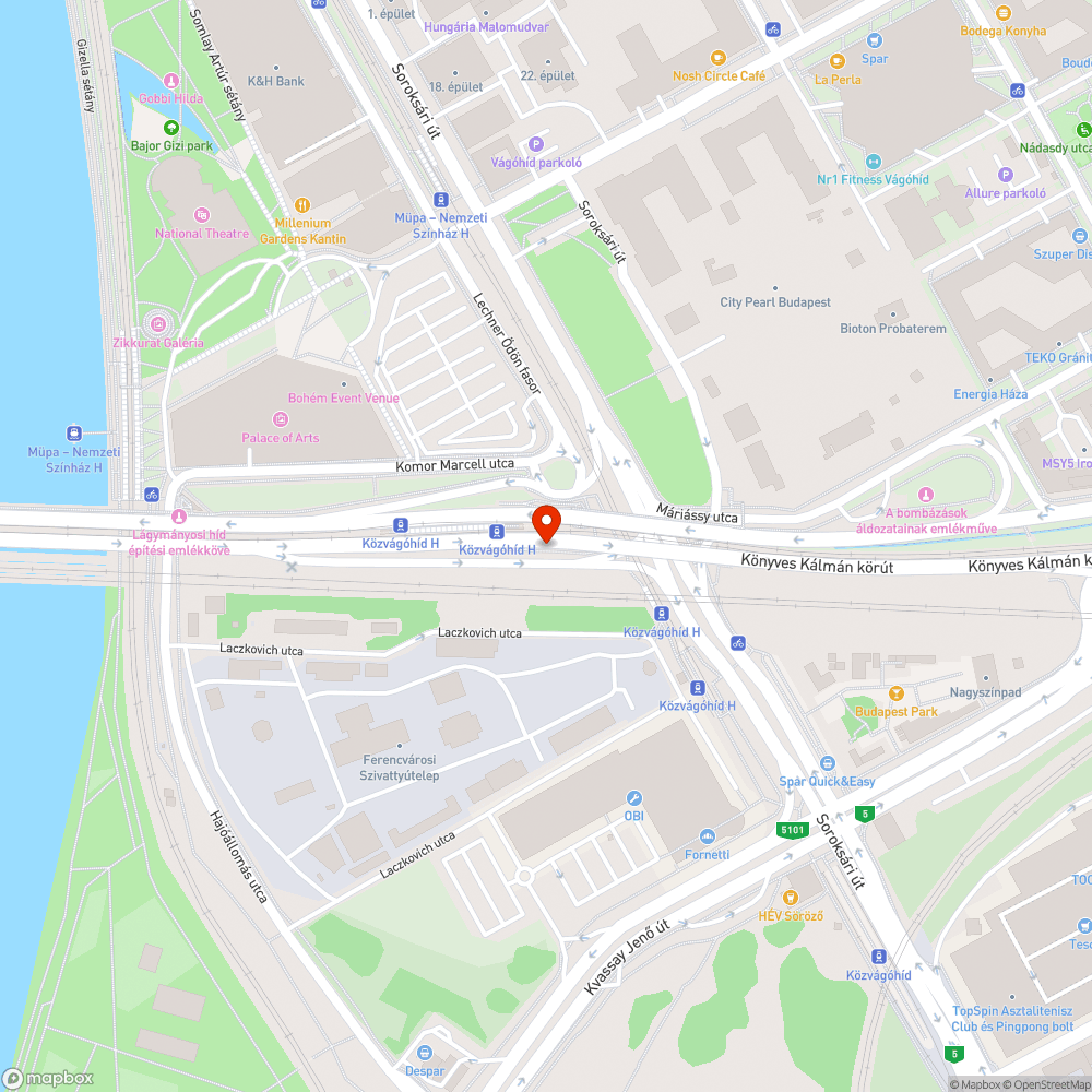 Aszfaltra festett reklám bejelentés helye