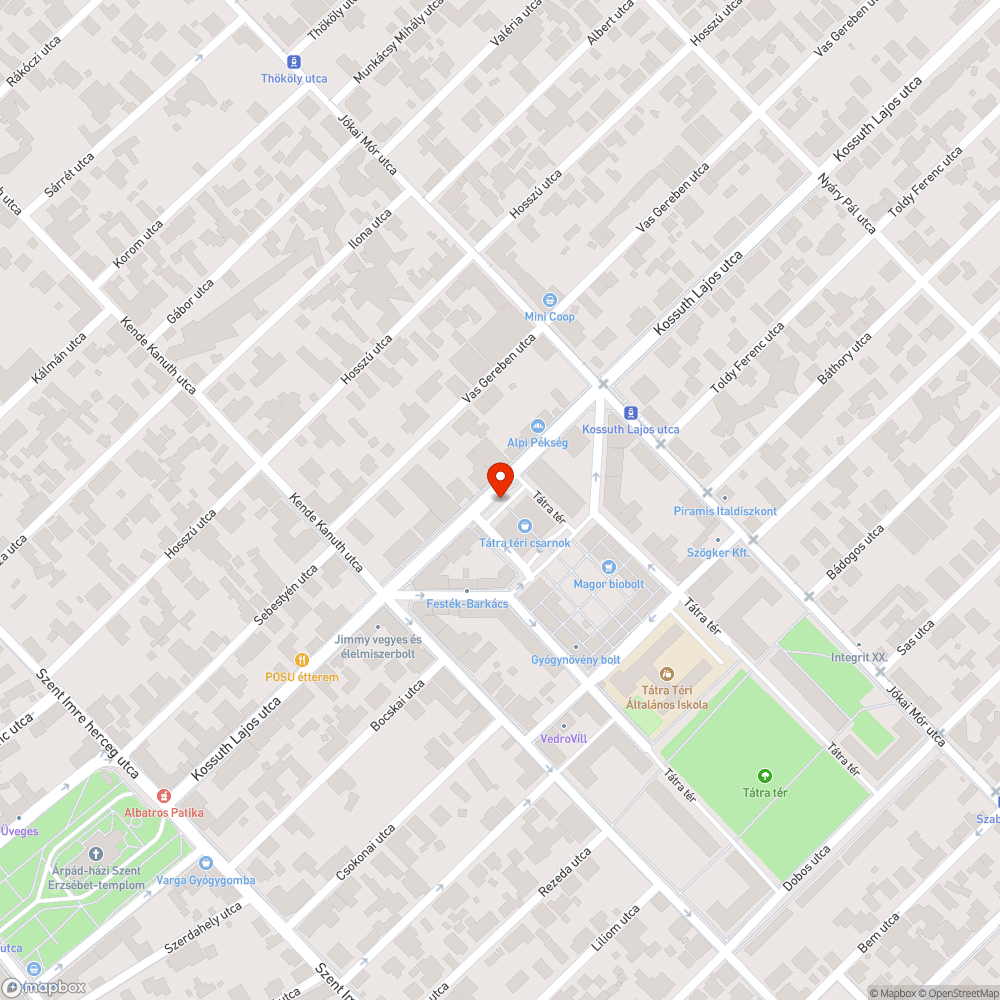 A Tátra téri piac rossz ereszcsatornája bejelentés helye